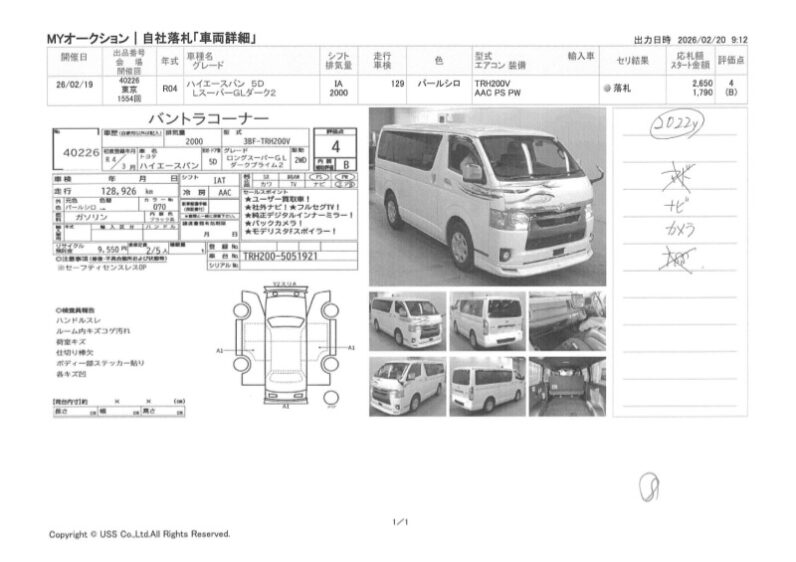 Toyota Hi-Ace 2022